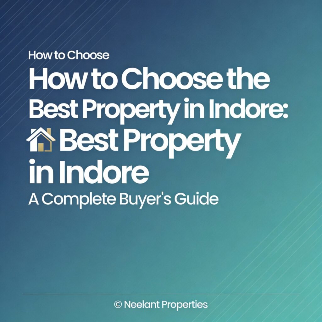 How to Choose the Best Property in Indore (2025 Guide) – Complete Buyer’s Checklist